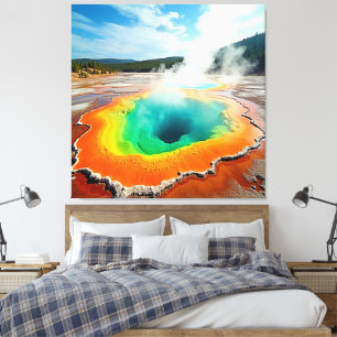 Naturens färgstarka Hett Vår Art Canvastryck