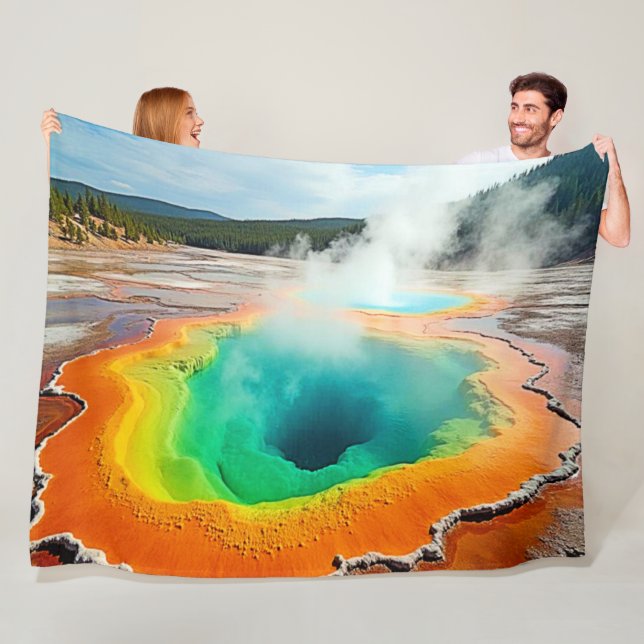 Naturens färgstarka Hett Vår Art Fleecefilt (På plats)