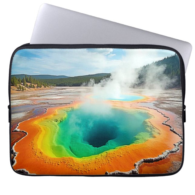 Naturens färgstarka Hett Vår Art Laptop Fodral (Framsidan)