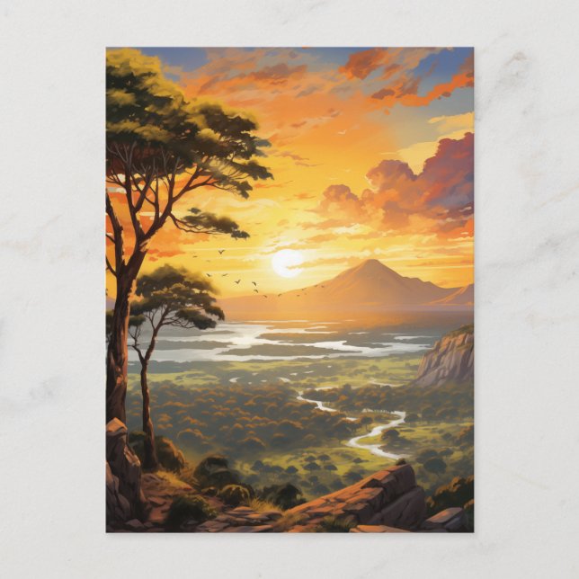 Naturens fredliga landskap nr 9 vykort (Framsida)