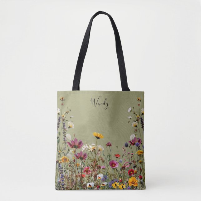 Naturens Garden Personlig Tote Bag Tygkasse (Framsida)