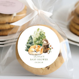 Naturens Glädje Rävvälkomstdagen Runt Klistermärke