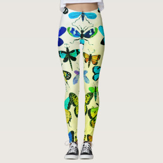 Naturens Grace Watercolor Butterfly Leggings