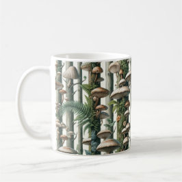 Naturens harmoni: Botaniskt sjölöst Mönster Kaffemugg