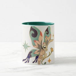 Naturens harmoni, Fairy Butterfly Graphic Art Mugg