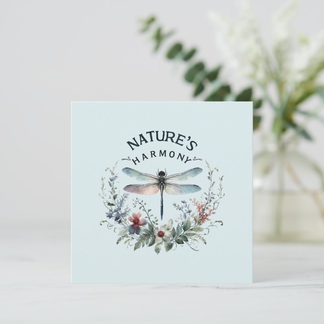 Naturens harmoni - Konstnärlig Dragonfly (Stående Fram)