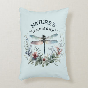 Naturens harmoni - Konstnärlig Dragonfly Prydnadskudde