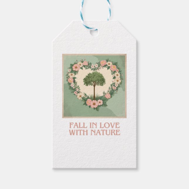 Naturens hjärta i Kärlek Presentetikett (Framsidan)
