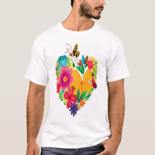 Naturens hjärta i Kärlek T-Shirt