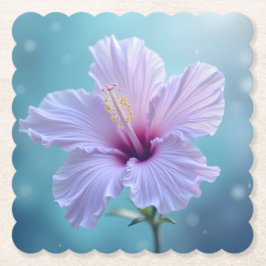 Naturens höghet: Lavender Hibiscus Beauty Underlägg Papper