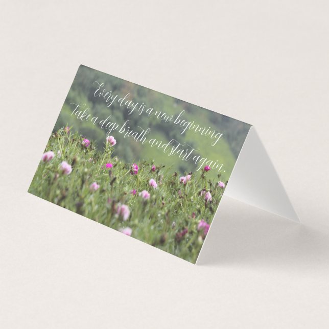 Naturens inspiration Motiv Anpassningsbar Kort (Framsida)