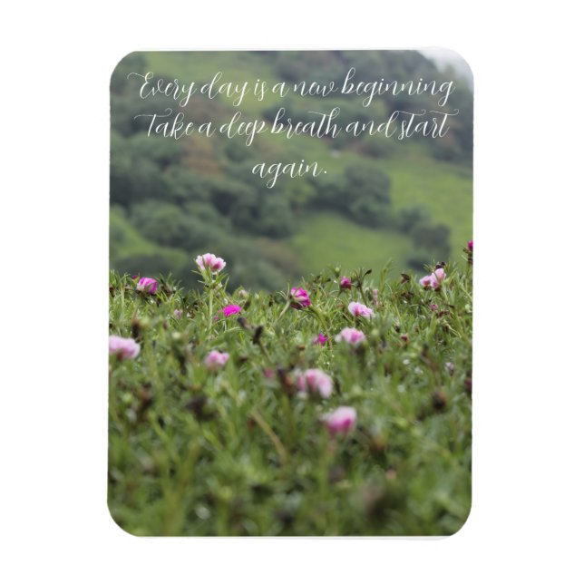 Naturens inspiration Motiv Anpassningsbar Magnet (Vertikal)