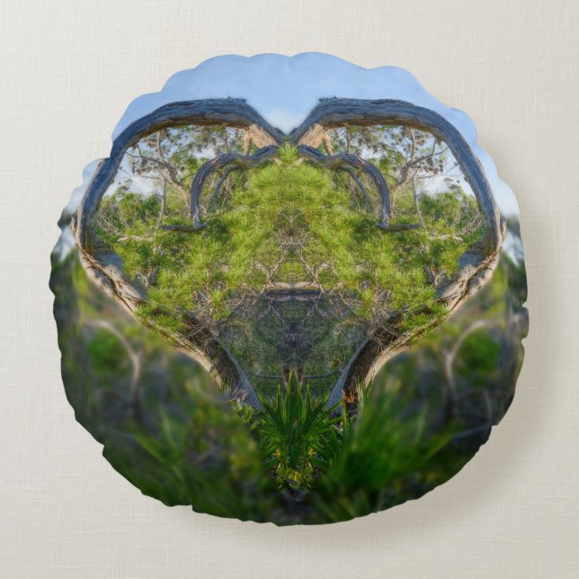 Naturens Kärlek Rund Kudde (Framsidan)