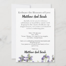 Naturens Kembrace: Kärlek Blossoming Blommigt Bröl Inbjudningar