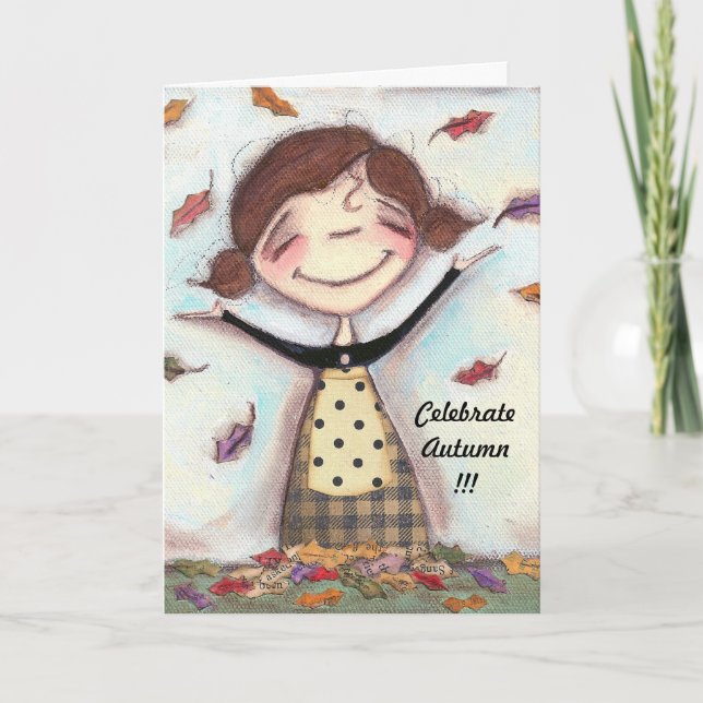 Naturens konfetti - gratulationskort kort (Framsida)