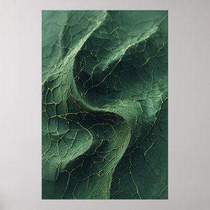 Naturens krackade ventiler: en detaljerad Grönt Lö Poster