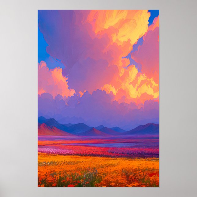 Naturens kvällspalett poster (Framsidan)
