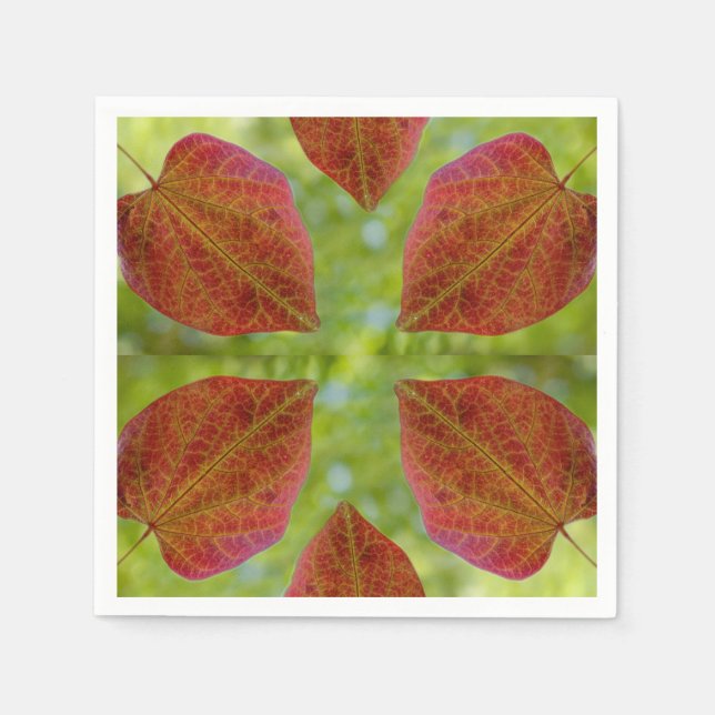 Naturens Löv i Kärlek Pappersservett (Framsidan)