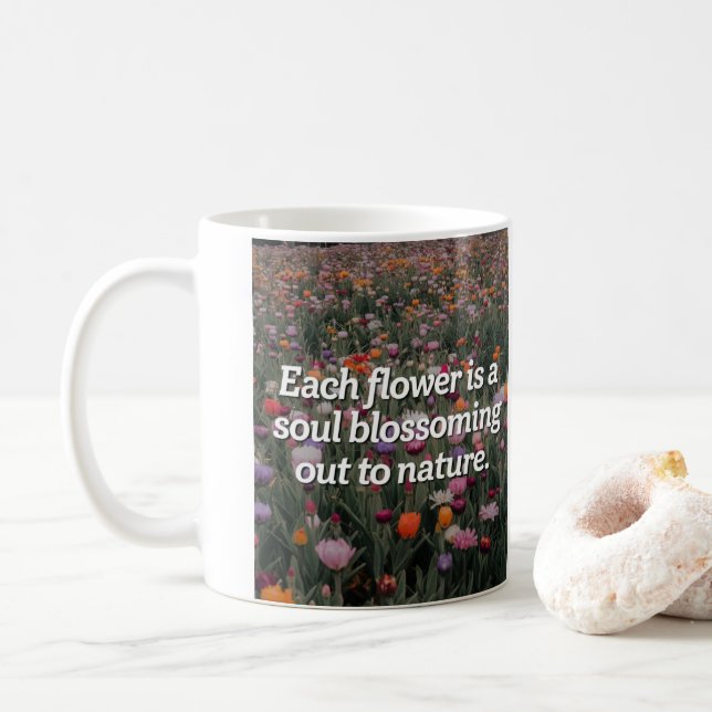 Naturens lugn inspiration kaffemugg (Med munk)