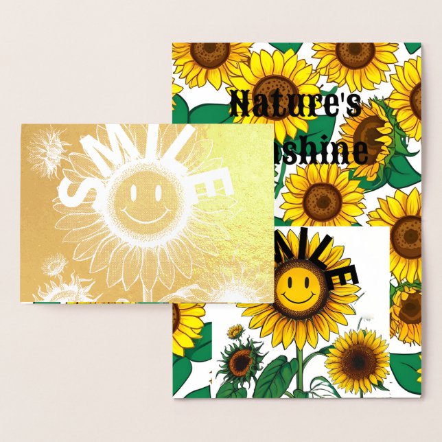 Naturens Lycklig Sunshine Folierat Kort (Display)