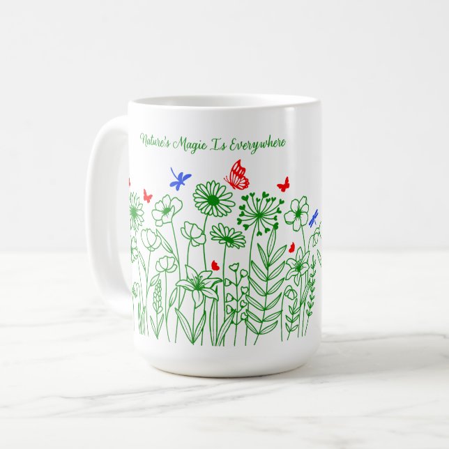 Naturens magi är överallt kaffemugg (Framsida vänster)
