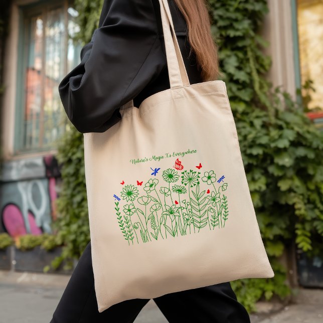 Naturens magi är överallt Tote Bag Tygkasse (Skapare uppladdad)
