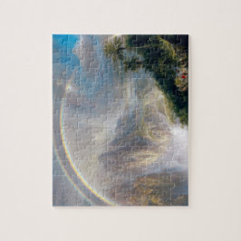 Naturens majestät: Regnbåge över ett tropiskt para Pussel