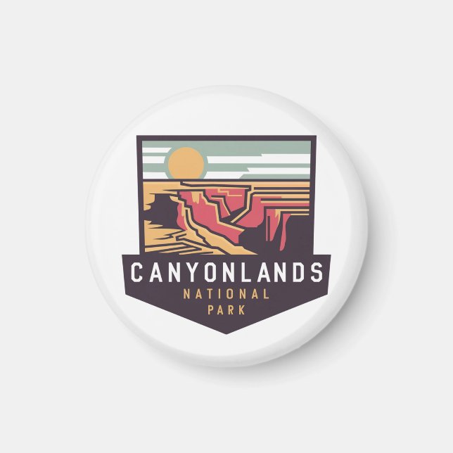 Naturens mästerverk i nationalparken Canyonlands Magnet (Framsidan)