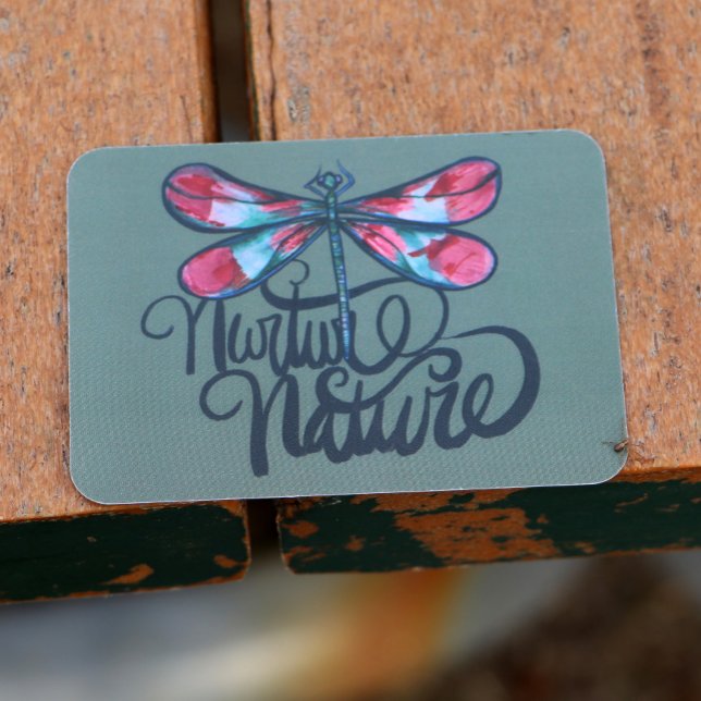 Naturens naturart Dragonfly Art Earth Day Anteckningskort (Skapare uppladdad)