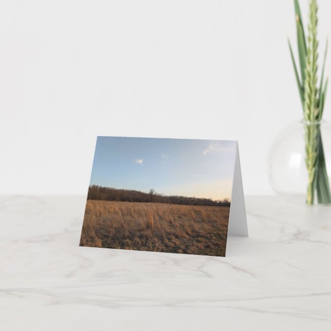 Naturens pekskärm - Tomt Hälsning och tackkort (Framsida)