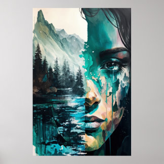 Naturens reflektion poster