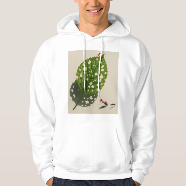 Naturens regniga arkitekter är deras läder Canvas Hoodie (Framsida)