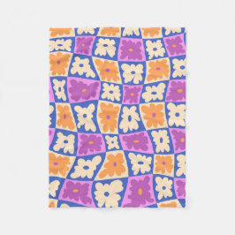 Naturens schackbräde fleecefilt