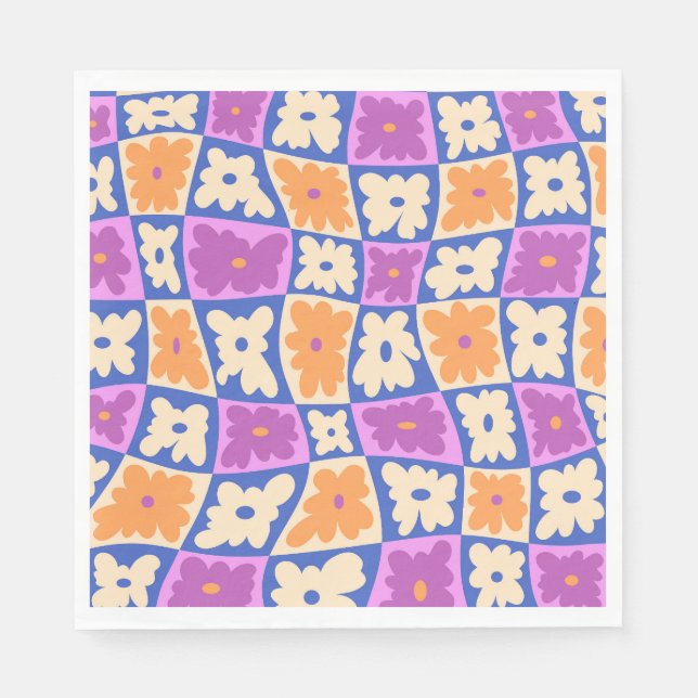 Naturens schackbräde pappersservett (Framsidan)