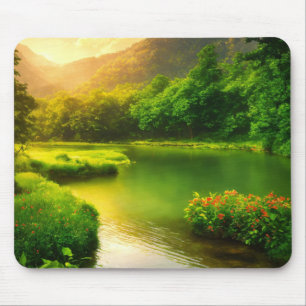 Naturens serenitet på en Mousepad Musmatta