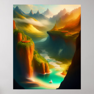 Naturens skönhet i hela färg poster