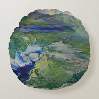 Naturens skönhet rund kudde