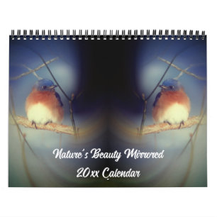 Naturens skönhet speglad fotografi kalender