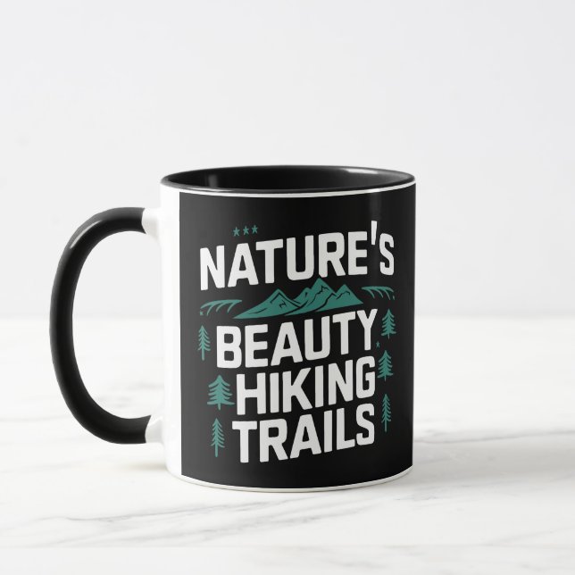 Naturens skönhets vandringsspår, svart mugg (Vänster)