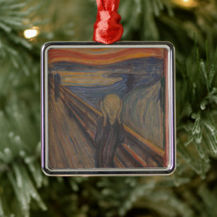 Naturens skrik av Edvard Munch 1893 Julgransprydnad Metall