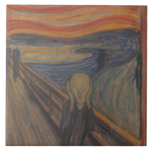 Naturens skrik av Edvard Munch 1893 Kakelplatta