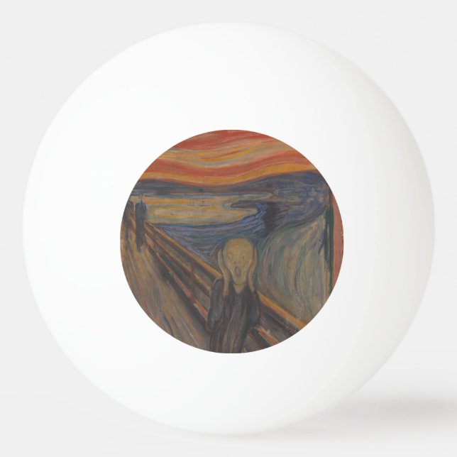 Naturens skrik av Edvard Munch 1893 Pingisboll (Framsidan)