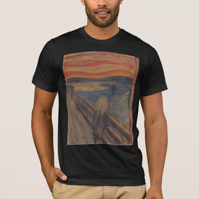 Naturens skrik av Edvard Munch 1893 T Shirt (Framsida)
