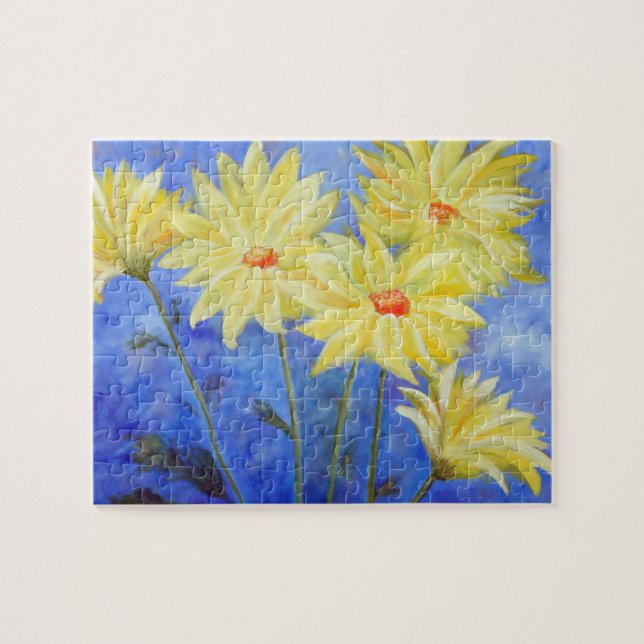 Naturens solsken - Gultens Daisy Pussel (Horisontell)
