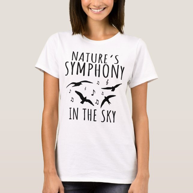 Naturens Symphony Musical Forest T Shirt (Framsida)