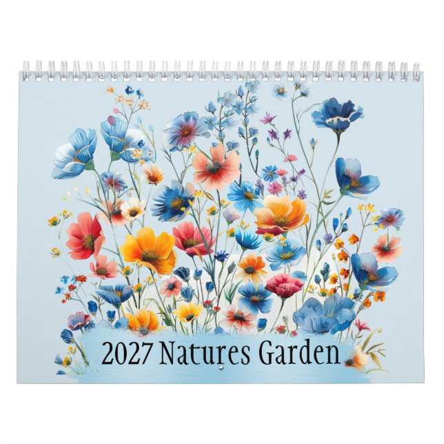 Naturens Trädgård 2027 Väggkalender 12 Månader Kalender (Omslag)