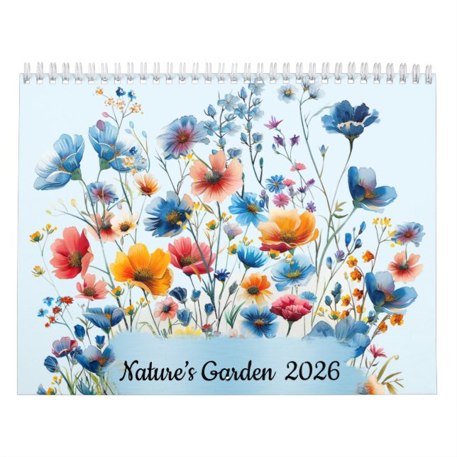 Naturens trädgårdsskalender 2026 kalender (Omslag)