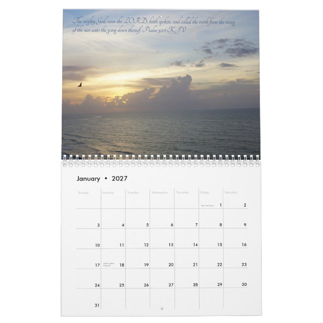 Naturens underverk kalender (Jan 2027)