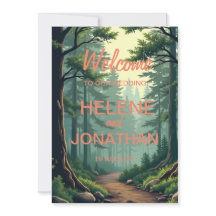 Naturens Väg: ett serenasbröllop-inbjudningskort"