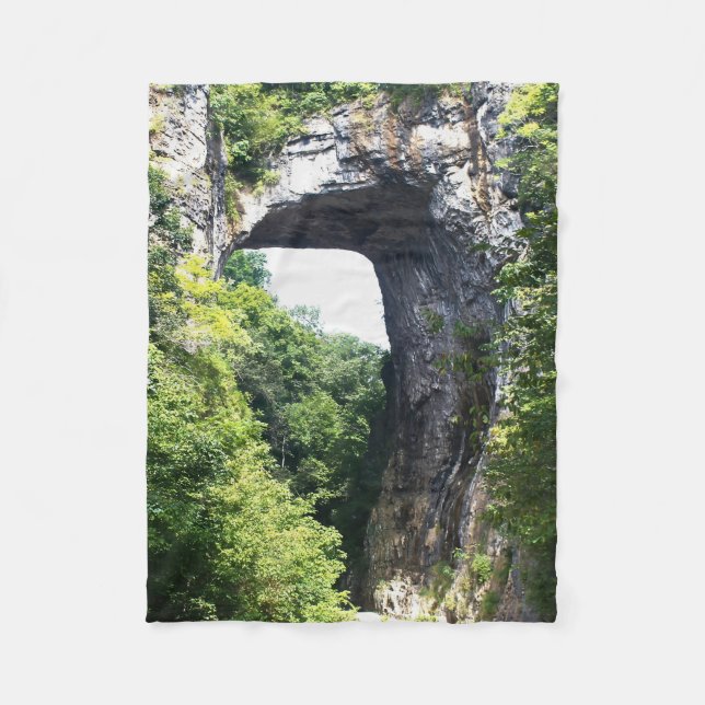 Naturens valv - Naturlig bro Fleecefilt (Framsidan)